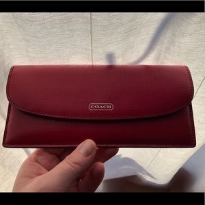 Coach Brick Red slim Wallet